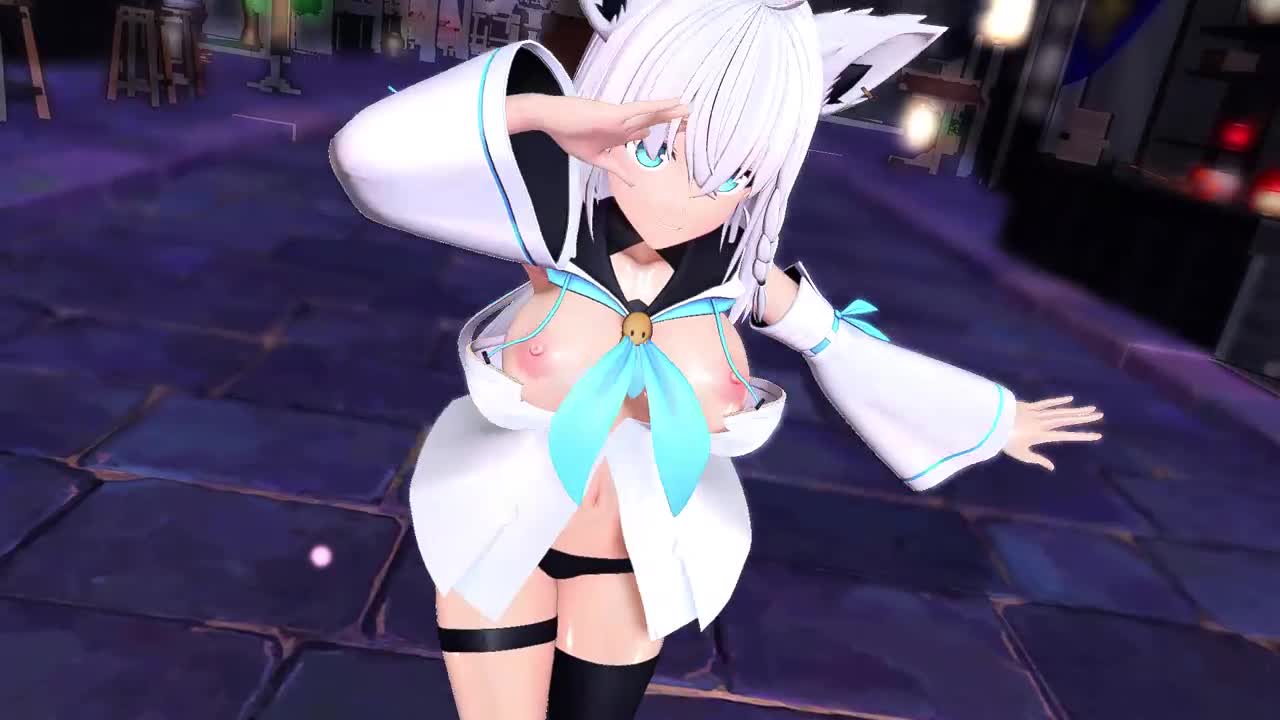 【MMD】白上フブキ/すーぱー☆あふぇくしょん 【紳士向け】 - FC2 Video (Adult)